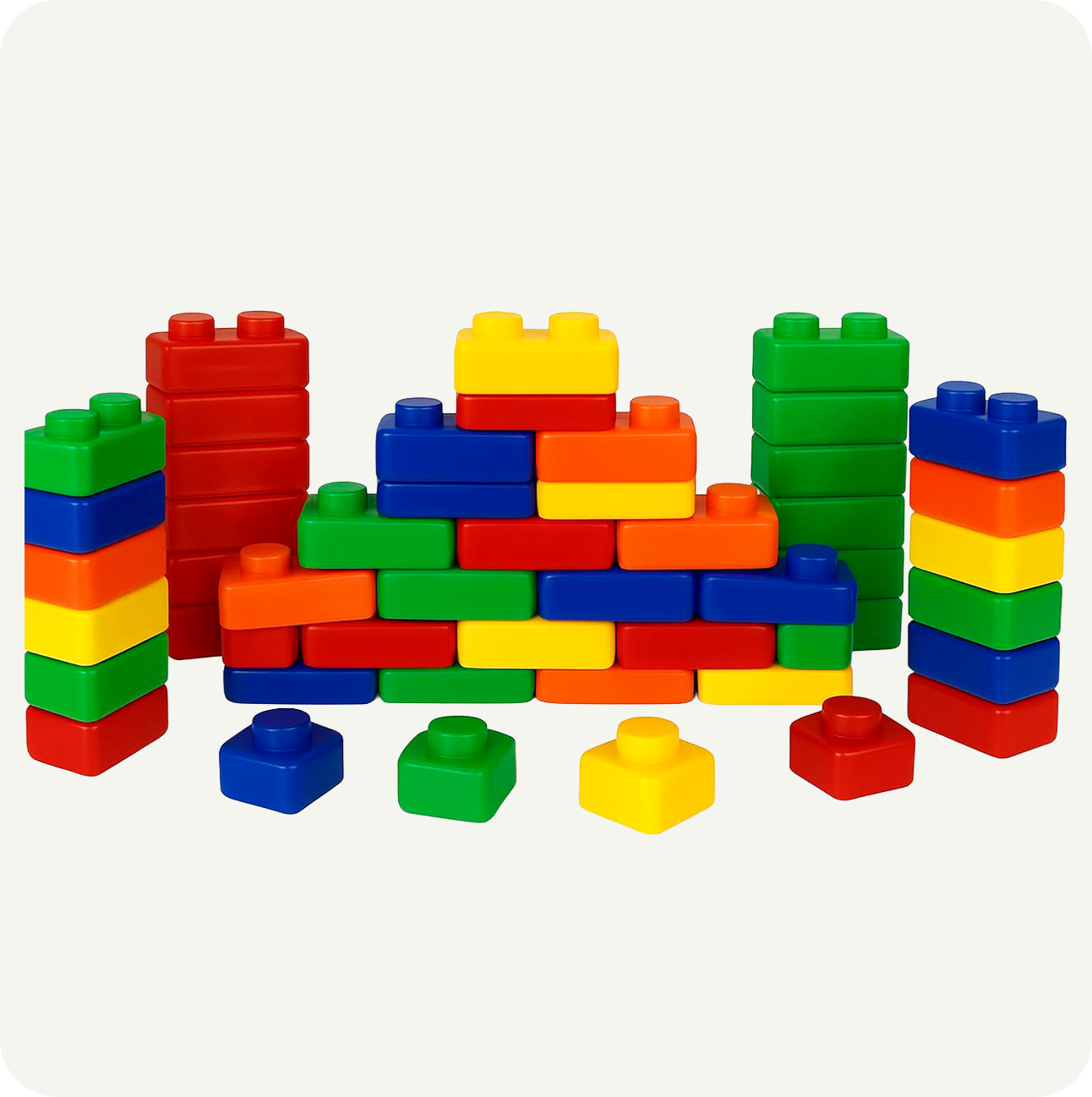 Bloques Gigantes De Material Didáctico para Niños 75 Piezas