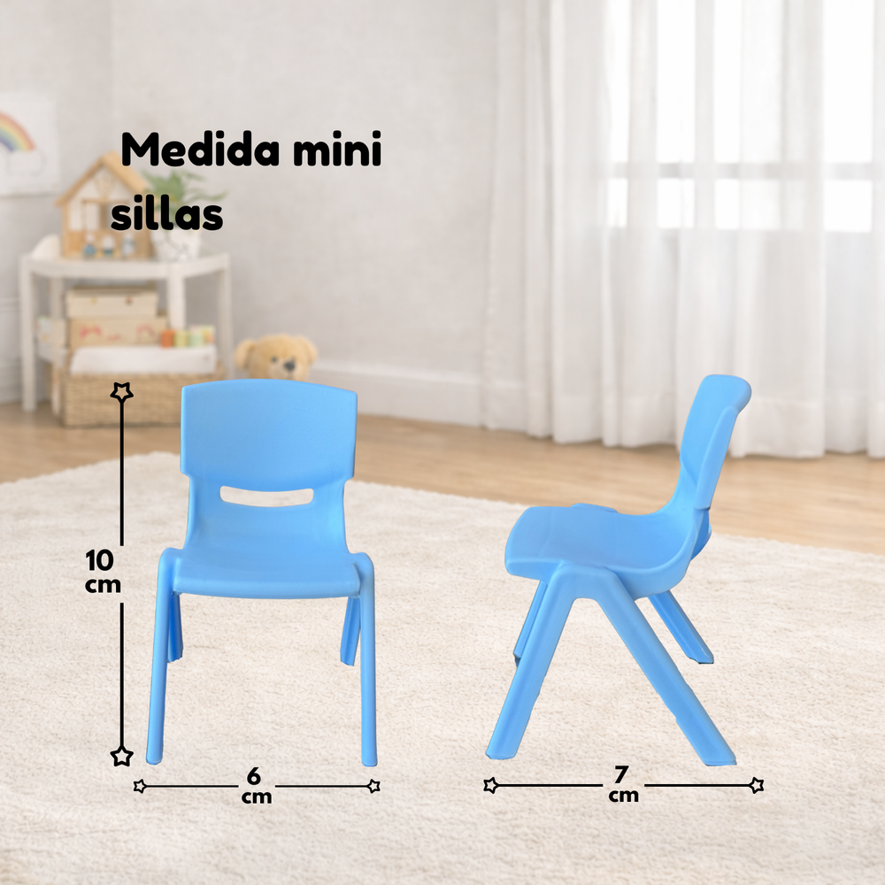 Pack Sillitas Miniatura 12 piezas + Estuche