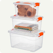 Set 3 Cajas Organizadoras DIMEX con Tapa y Broches