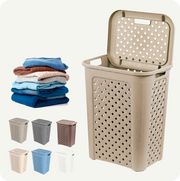 Cesto de Ropa Valentino 40L | Plástico Resistente con Tapa | 10 Colores