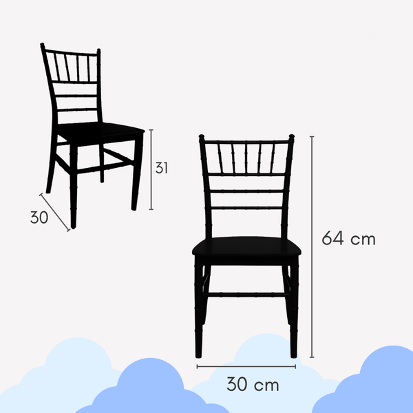Paquete 10 Sillas Tiffany Infantil Resistentes | Durabilidad para Eventos y Fiestas