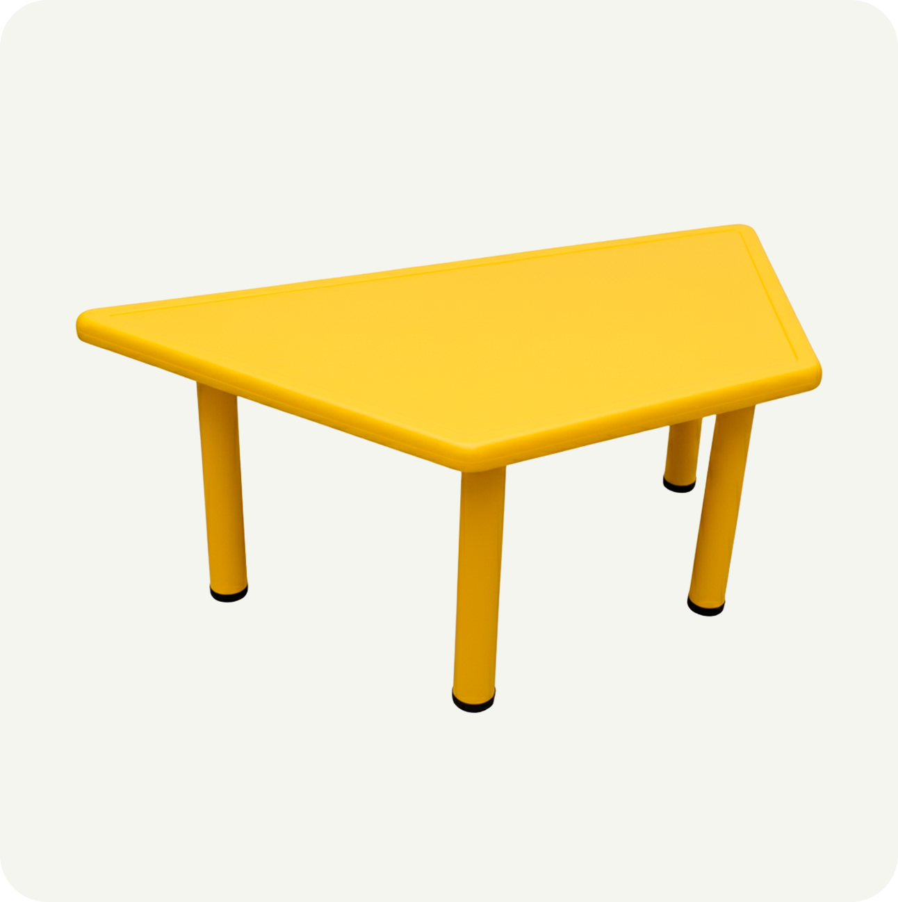 Mesa Infantil Trapezoidal Modular Plástico Colores Primarios