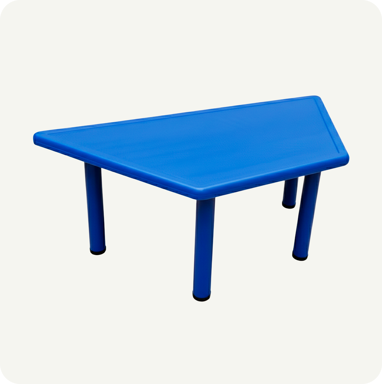 Mesa Infantil Trapezoidal Modular Plástico Colores Primarios