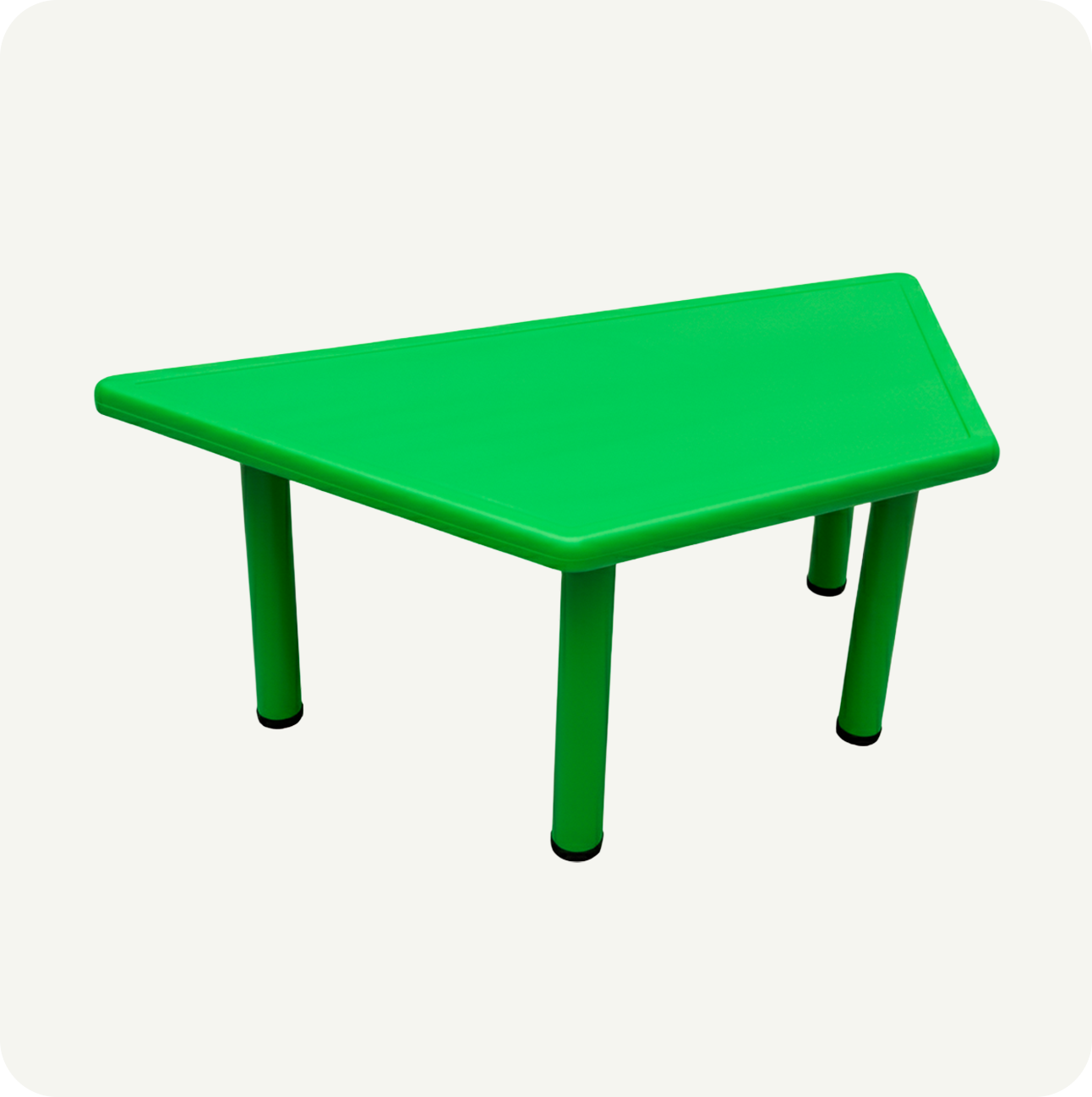 Mesa Infantil Trapezoidal Modular Plástico Colores Primarios