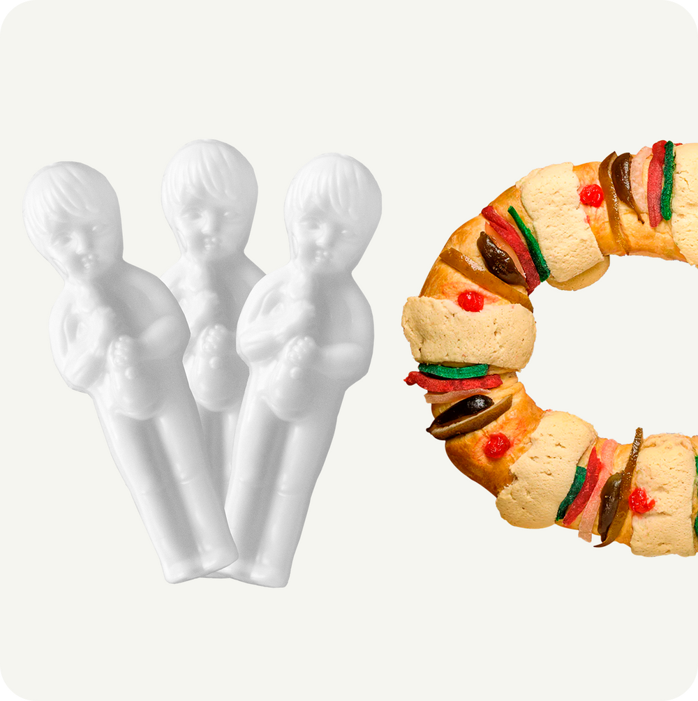 Muñeco Para Rosca De Reyes Paquete 1000 Piezas Color Blanco