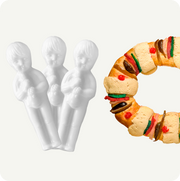 Muñeco Para Rosca De Reyes Paquete 1000 Piezas Color Blanco