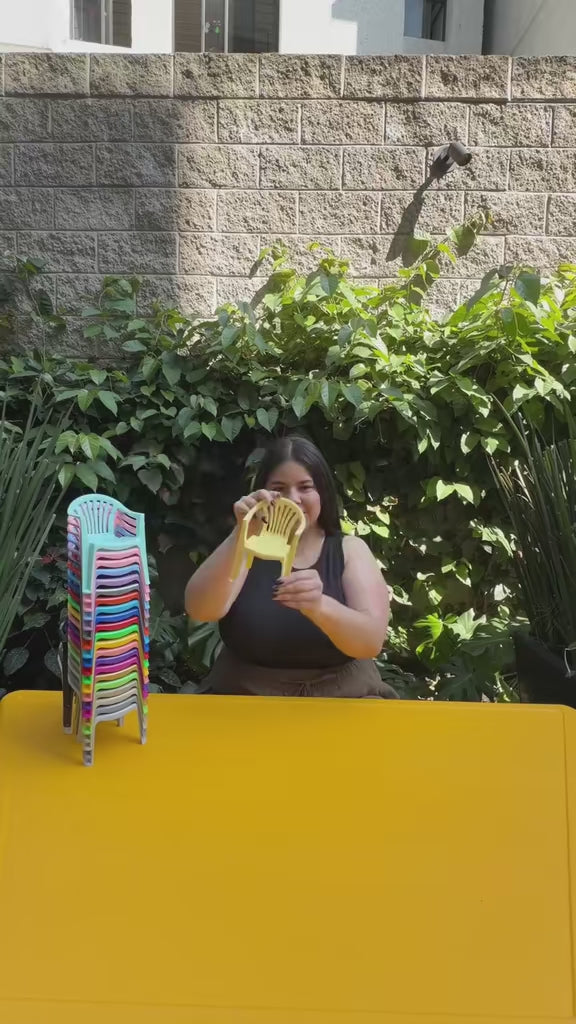 Cargar vídeo: Mini sillita Miniblock multicolor