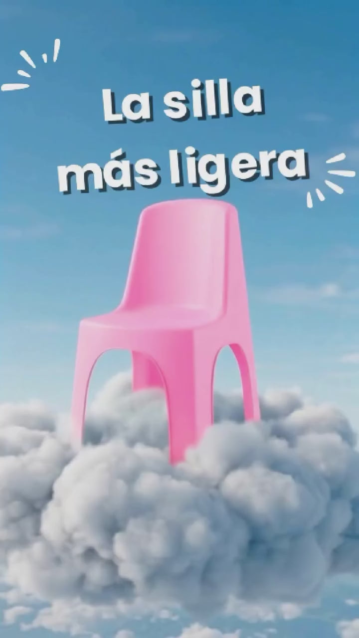Cargar vídeo: Pack 10 sillas infantiles Plástico multicolor Nube