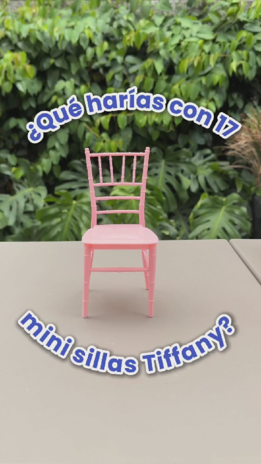 Cargar vídeo: Set de 17 Mini Sillas Tiffany Multicolor
