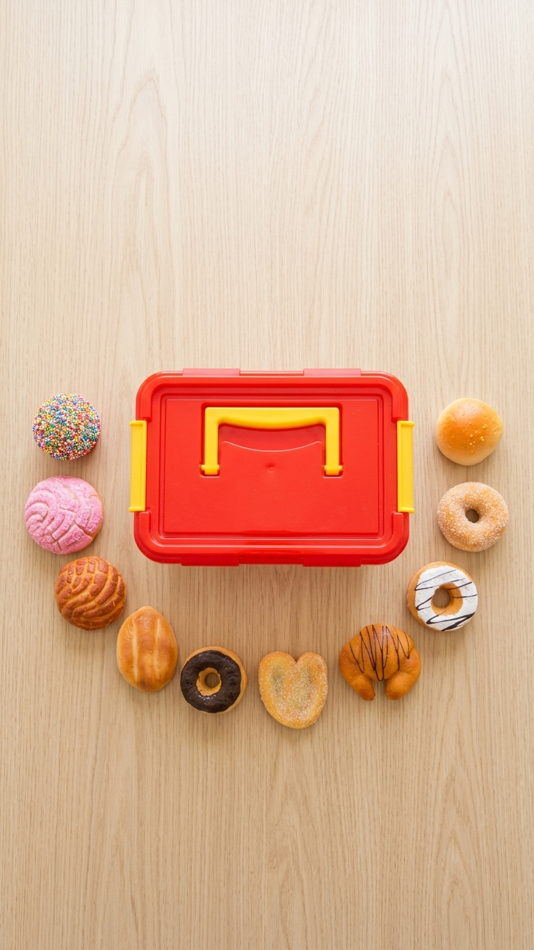Set de Pan de Juguete con Caja