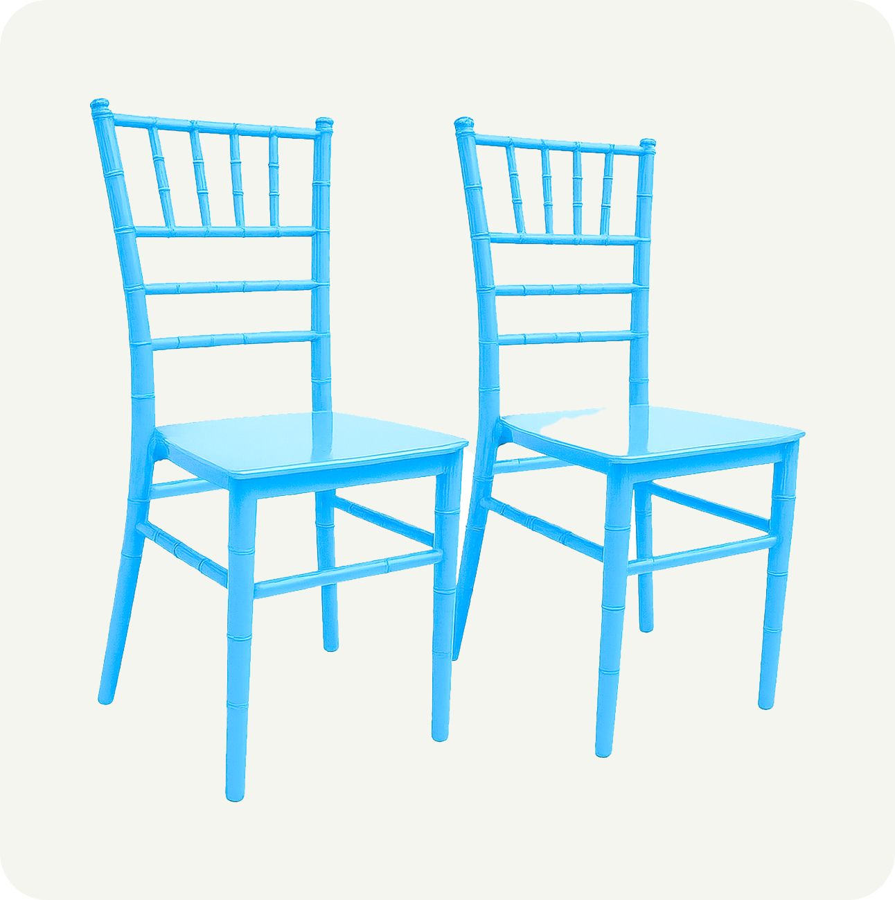 Set 2 Sillas Tiffany Infantil de Plástico | Eventos, Hogar y Fiestas | 6 Colores Pastel