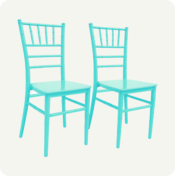 Set 2 Sillas Tiffany Infantil de Plástico | Eventos, Hogar y Fiestas | 6 Colores Pastel