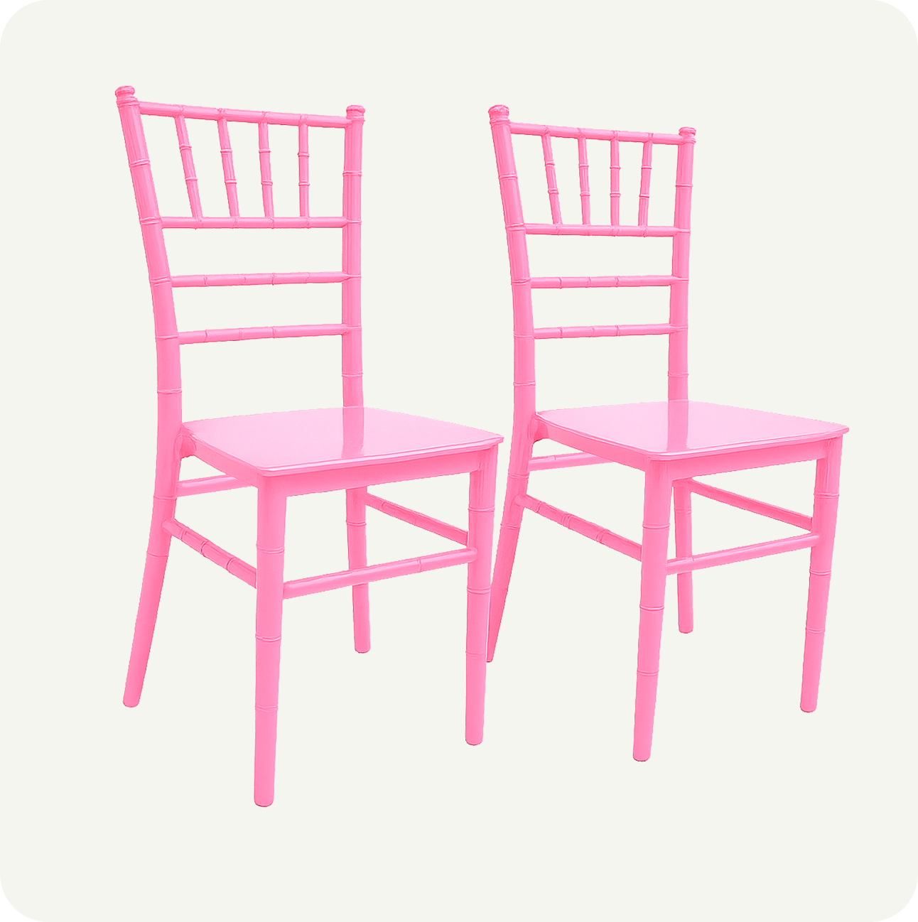 Set 2 Sillas Tiffany Infantil de Plástico | Eventos, Hogar y Fiestas | 6 Colores Pastel