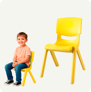 Pack 6 Sillas T2 Infantil Plástico Edad 4 A 7 Años