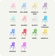 Silla Infantil Plástico resistente Multicolor