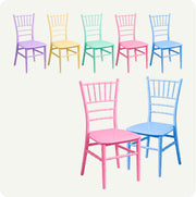 Paquete 10 Sillas Tiffany Infantil Resistentes