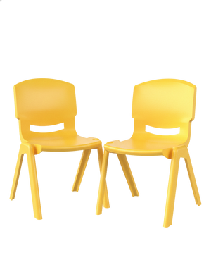 Kit 2 Sillas Infantiles Plástico Resistente