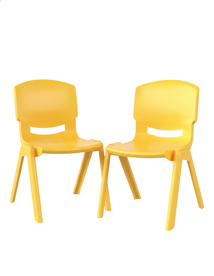 Kit 2 Sillas Infantiles Plástico Resistente