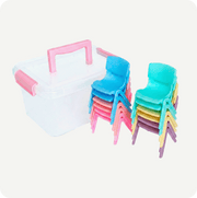 Pack Sillitas Miniatura 12 piezas + Estuche