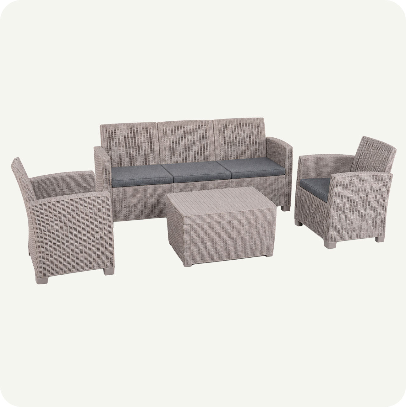 Sofá Exterior 5 Plazas - Muebles de Jardín Premium