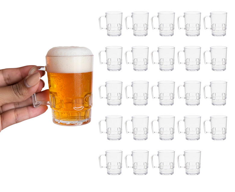 Tarritos Mini Cerveza Transparentes – Pack 24 / 50 Piezas