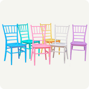 Paquete 10 Sillas Tiffany Infantil Resistentes