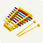 Xilófono Infantil de Colores con Baquetas